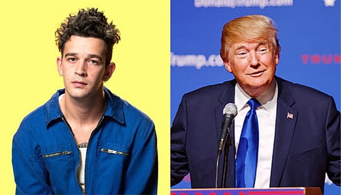 Matty Healy and Trump