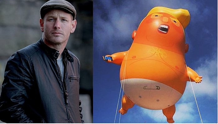 Corey Taylor and the Donald Trump baby balloon