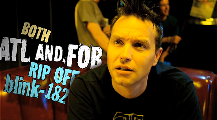 Mark Hoppus in All Time Low's music video for "Weightless"