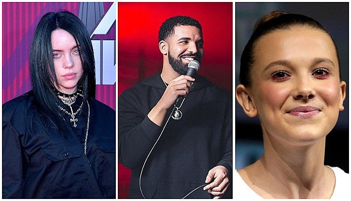Drake Billie Eilish Millie Bobby Brown