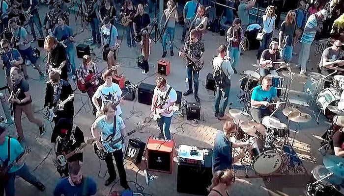 metallica russian flash mob