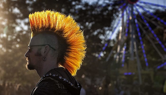 Riot Fest 2018 mohawk crowd shot