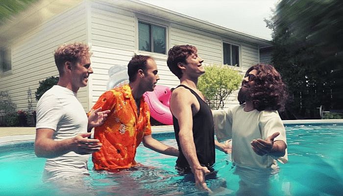 Jesus Christ drowns the Dirty Nil in “That’s What Heaven Feels Like” music video