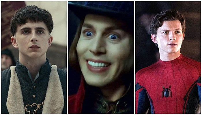 Timothee Chalamet Willy Wonka Tom Holland