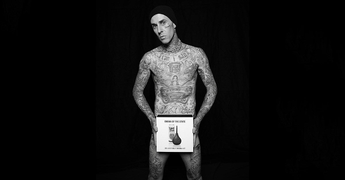 travis barker liquid death enema kit