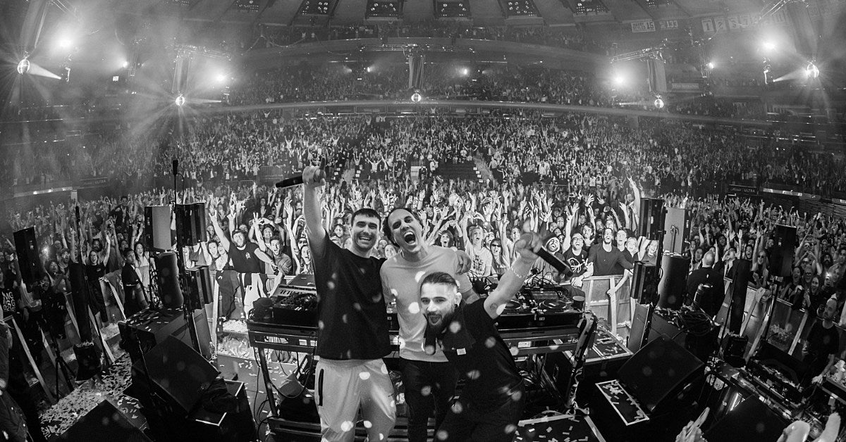 skrillex, fred again, and four tet