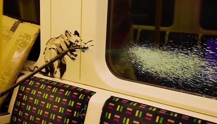 banksy london underground-min