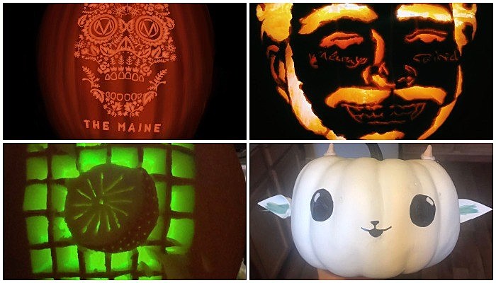 best band pumpkin carvings
