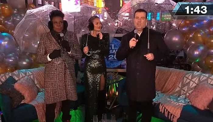 Carson Daly, Chrissy Teigen and Leslie Jones.