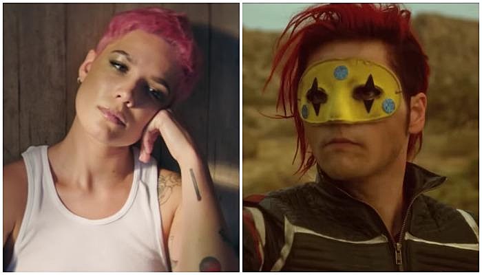 halsey gerard way red hair