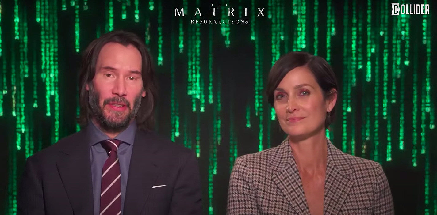 keanu reeves, carrie-anne moss interview the matrix