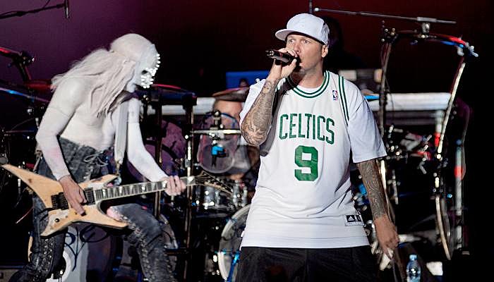 Limp Bizkit perform live.