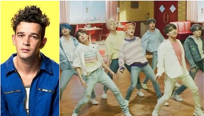 BTS and Matty Healy