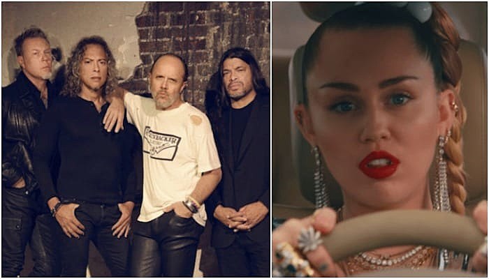 Metallica and Miley Cyrus