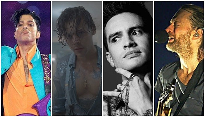 prince, thom yorke, brendon urie, harry styles