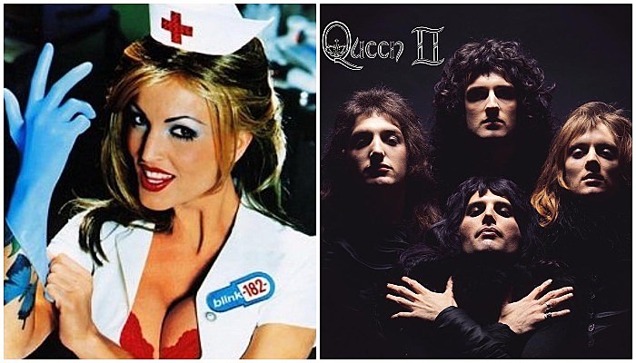 queen ii blink-182 enema of the state classic album covers