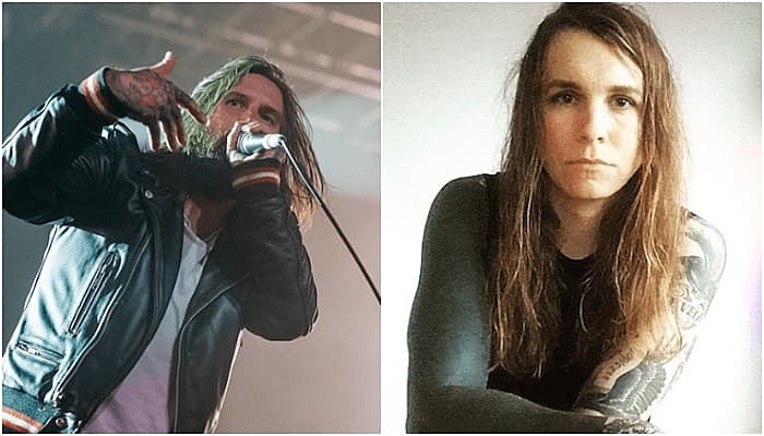 Scorpios Keith Buckley from Every Time I Die and Laura Jane Grace from Against Me.