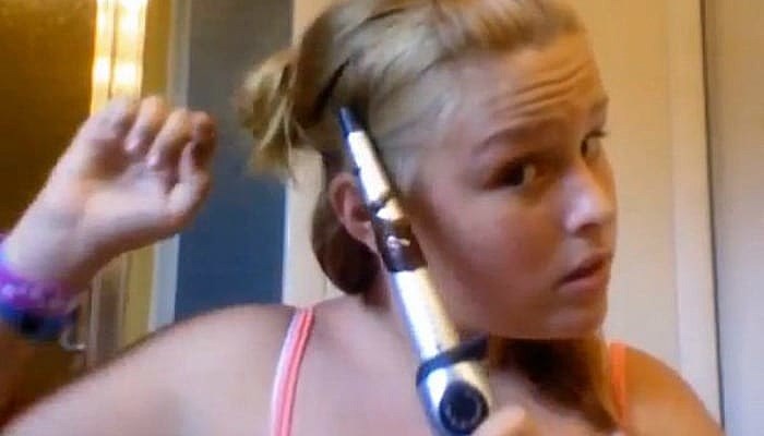 Viral hair burning girl