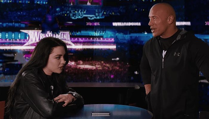 wwe paige the rock fighting with my family