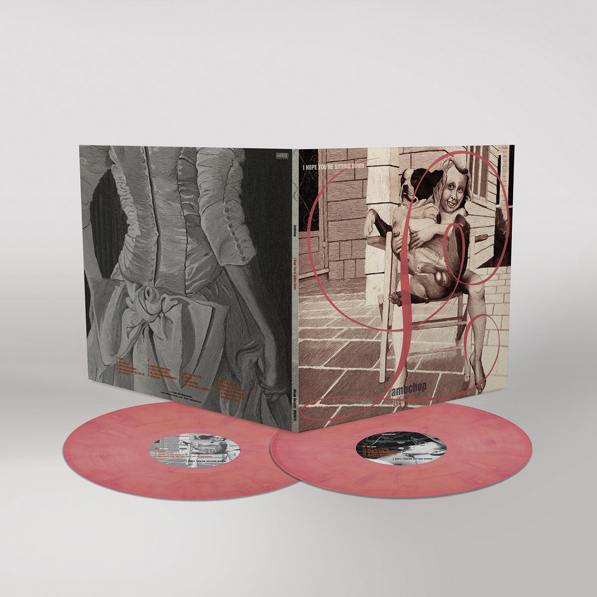 LAMBCHOP 'I HOPE YOU'RE SITTING DOWN / JACK'S TULIPS' 2LP (Red, Pink Opaque Vinyl)