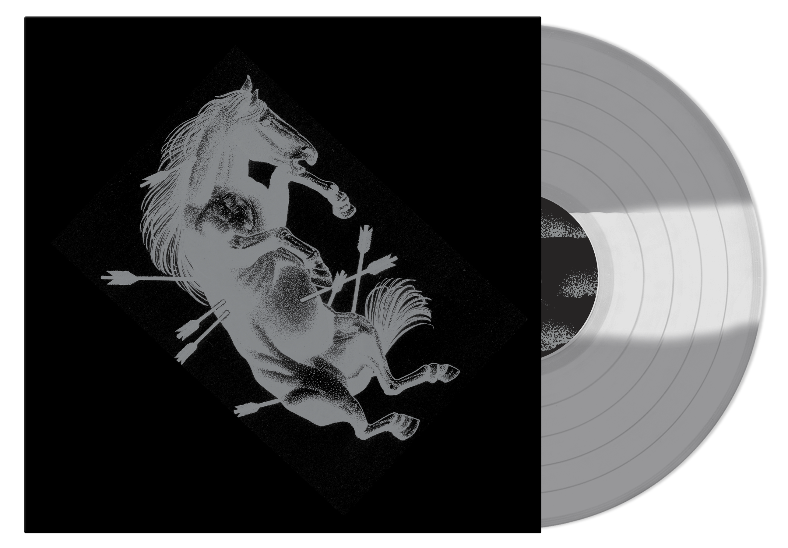 TOUCHE AMORE ‘DEAD HORSE X’ LP (Limited Edition – Only 400 made, Clear/Silver Tri-Color Stripe Vinyl)