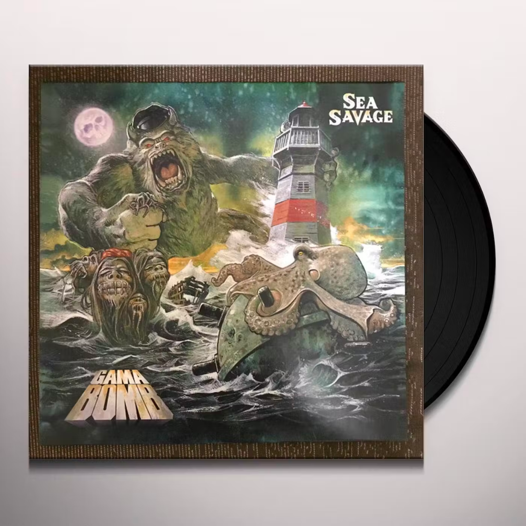 GAMA BOMB 'SEA SAVAGE' LP (Black and White Vinyl)