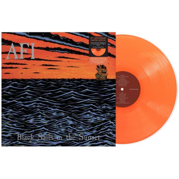 AFI 'BLACK SAILS IN THE SUNSET' LP (25th Anniversary, Orange Vinyl)