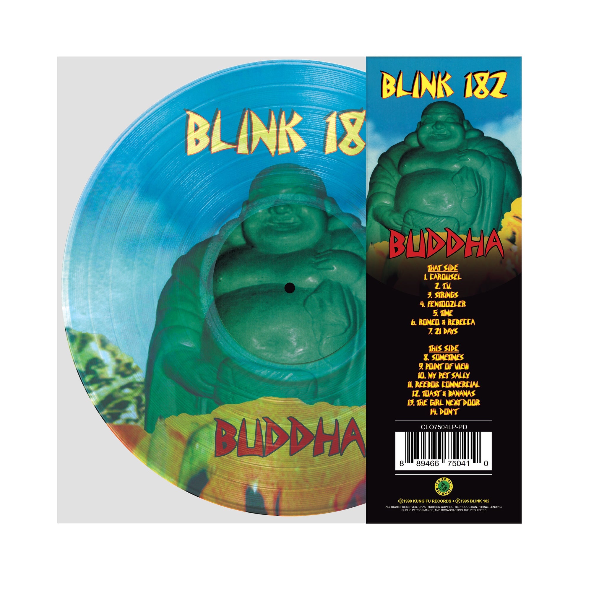 BLINK 182 BUDDHA 12インチLP レコード BLINK-182 'BUDDHA' LP (Limited, Picture Disc Vinyl)