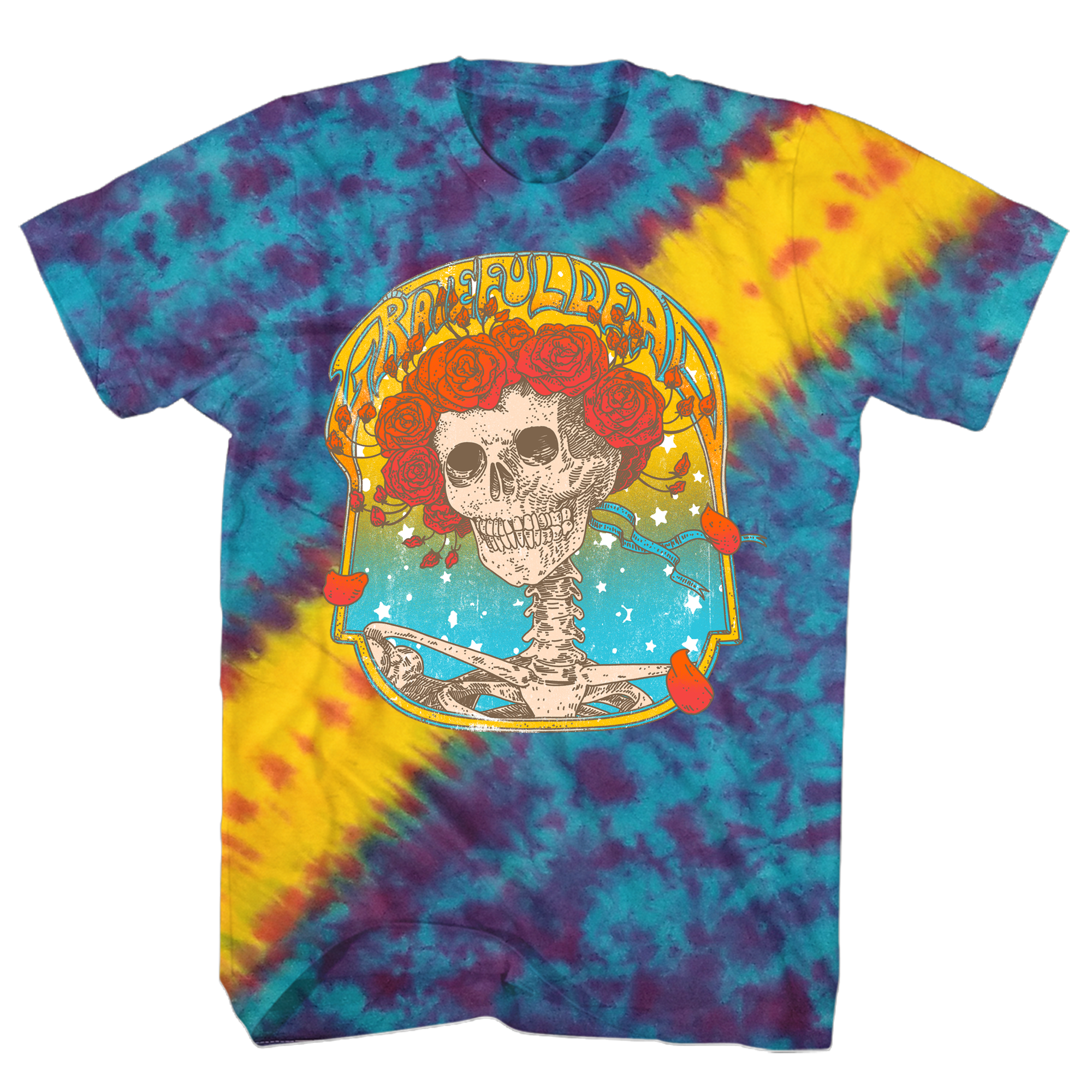 GRTFL DEAD VERTICLE TIE DYE BERTH T-SHIRT