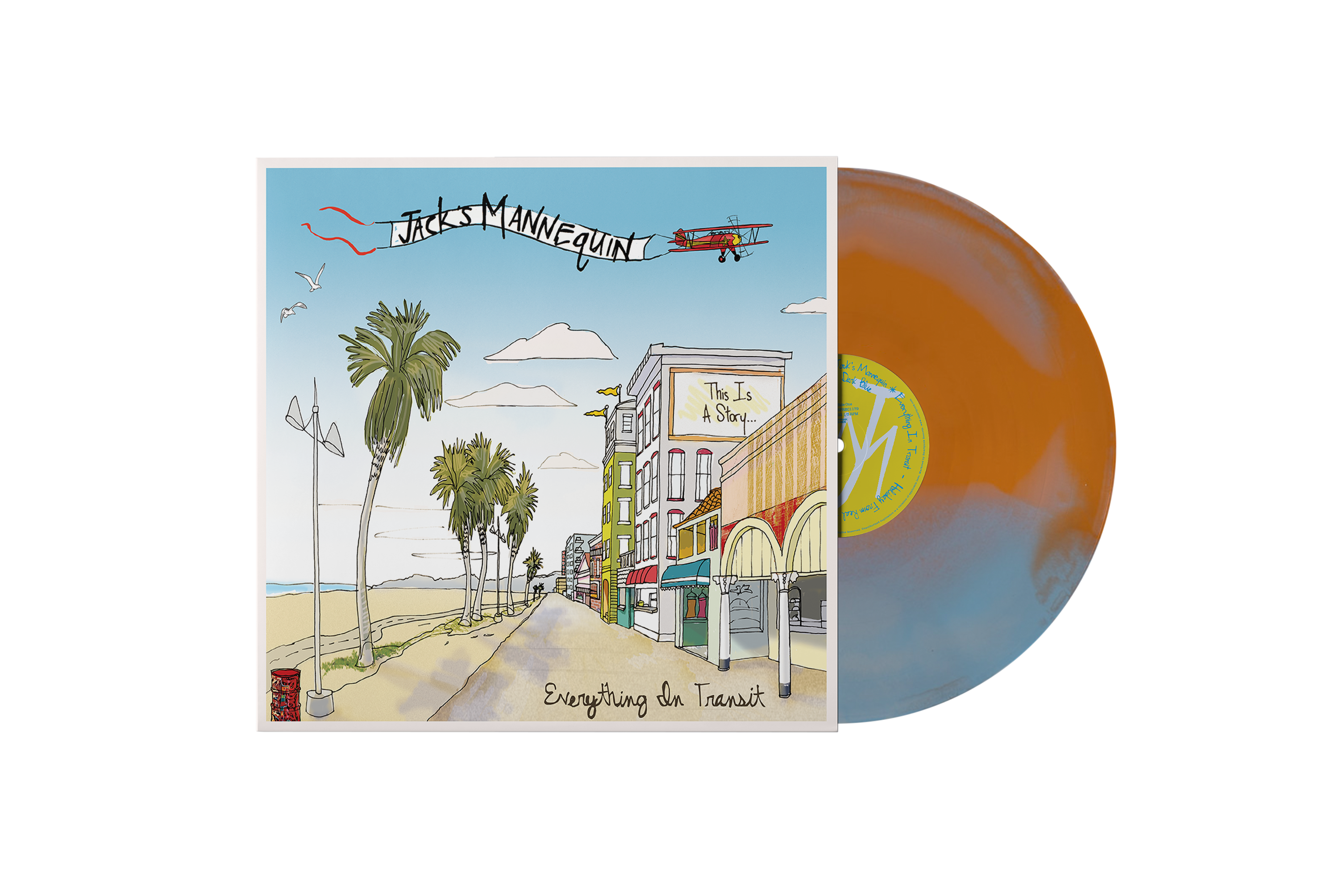 JACK'S MANNEQUIN ‘EVERYTHING IN TRANSIT’ 20TH ANNIVERSARY LP (Exclusive – Limited to 300, Tangerine, Baby Blue, & Bone Smash Vinyl)