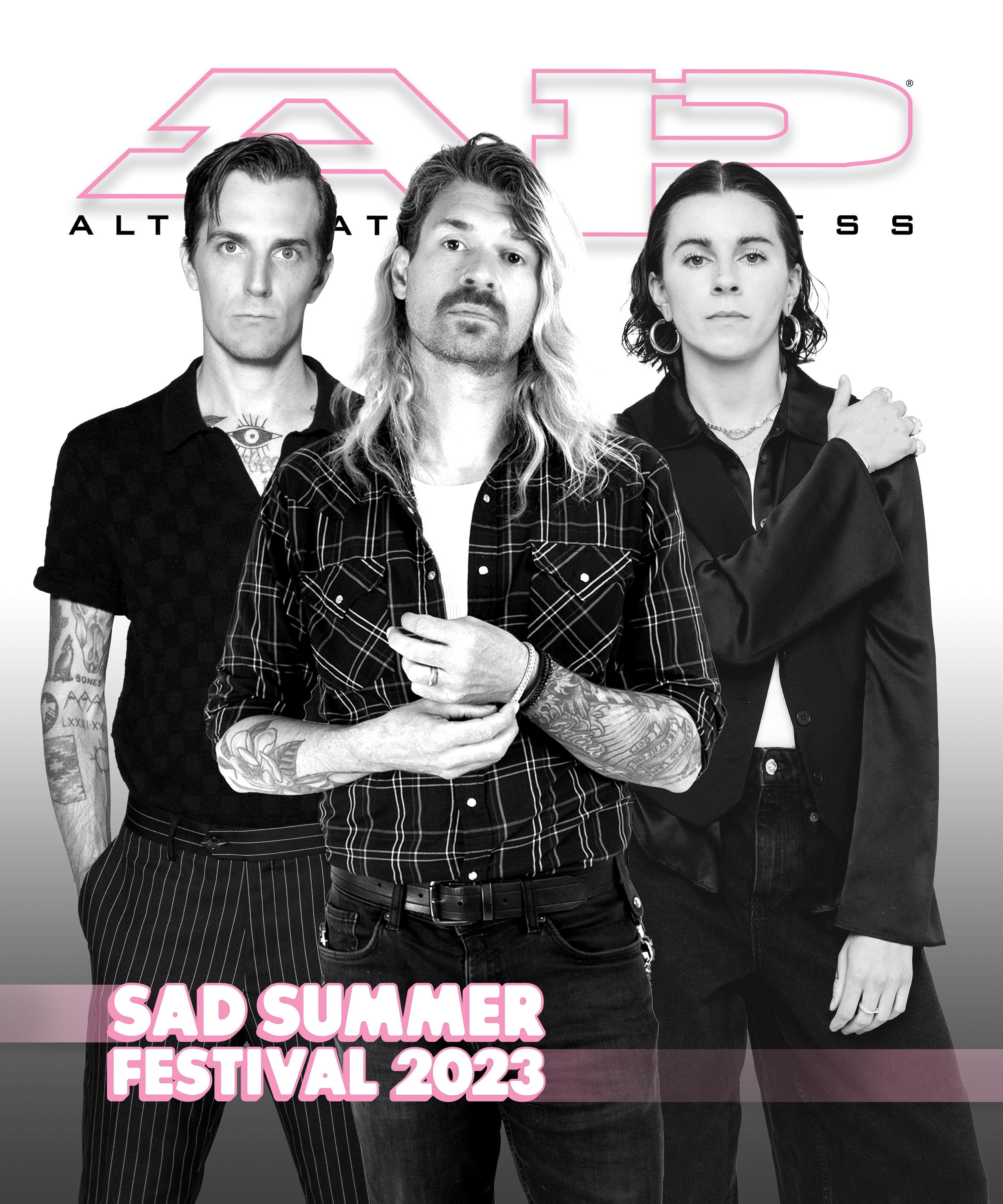 ALTERNATIVE PRESS SUMMER 2023 ISSUE FEATURING SAD SUMMER FEST + PVRIS 'EVERGREEN' LIMITED EDITION SONNET PINK VINYL