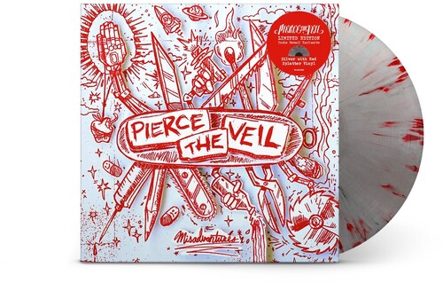 PIERCE THE VEIL 'MISADVENTURES' LP (Limited, Silver w/Red Splatter Vinyl)