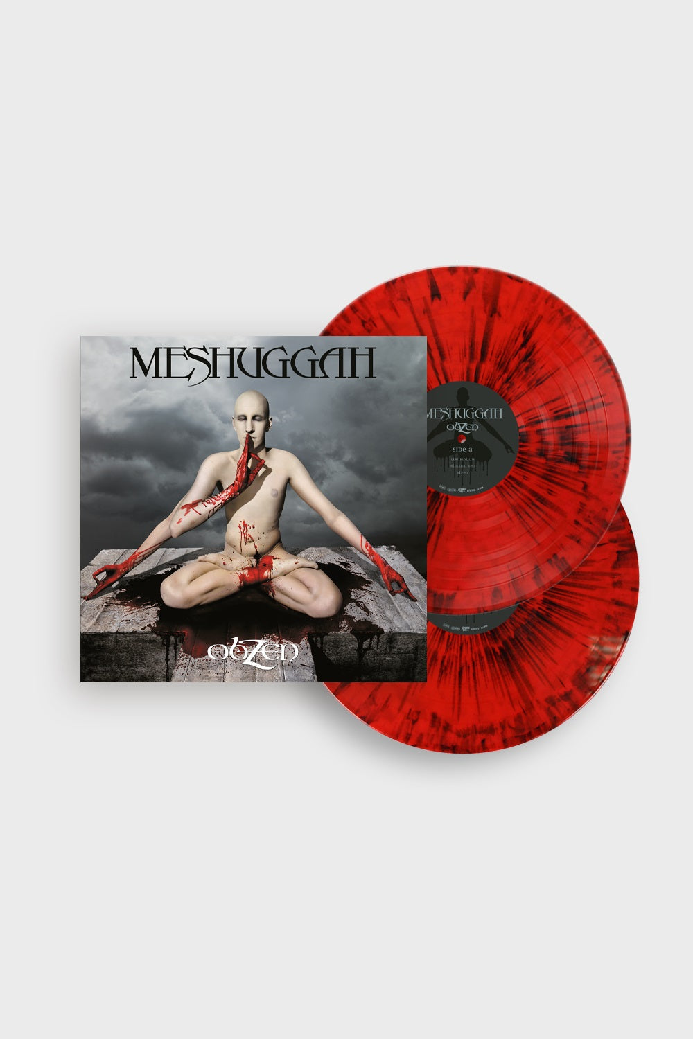 MESHUGGAH 'OBZEN' 2LP (Limited Edition ' Only 500 Made, Red w/ Black Splatter Vinyl)