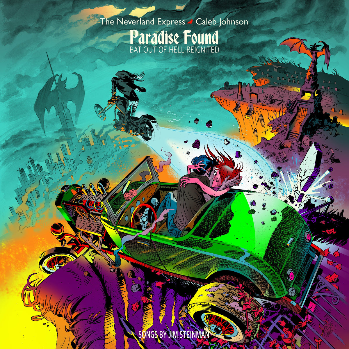 THE NEVERLAND EXPRESS + CALEB JOHNSON 'PARADISE FOUND: BAT OUT OF HELL REIGNITED' LP