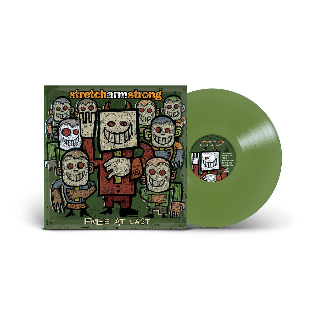 STRETCH ARM STRONG'FREE AT LAST' LP (Olive Green Vinyl)