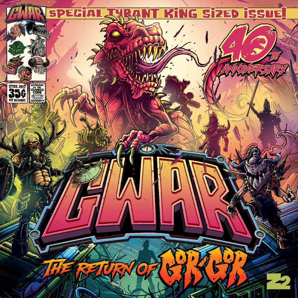 GWAR 'THE RETURN OF GOR GOR' LP (Semi-Transparent Purple Vinyl)