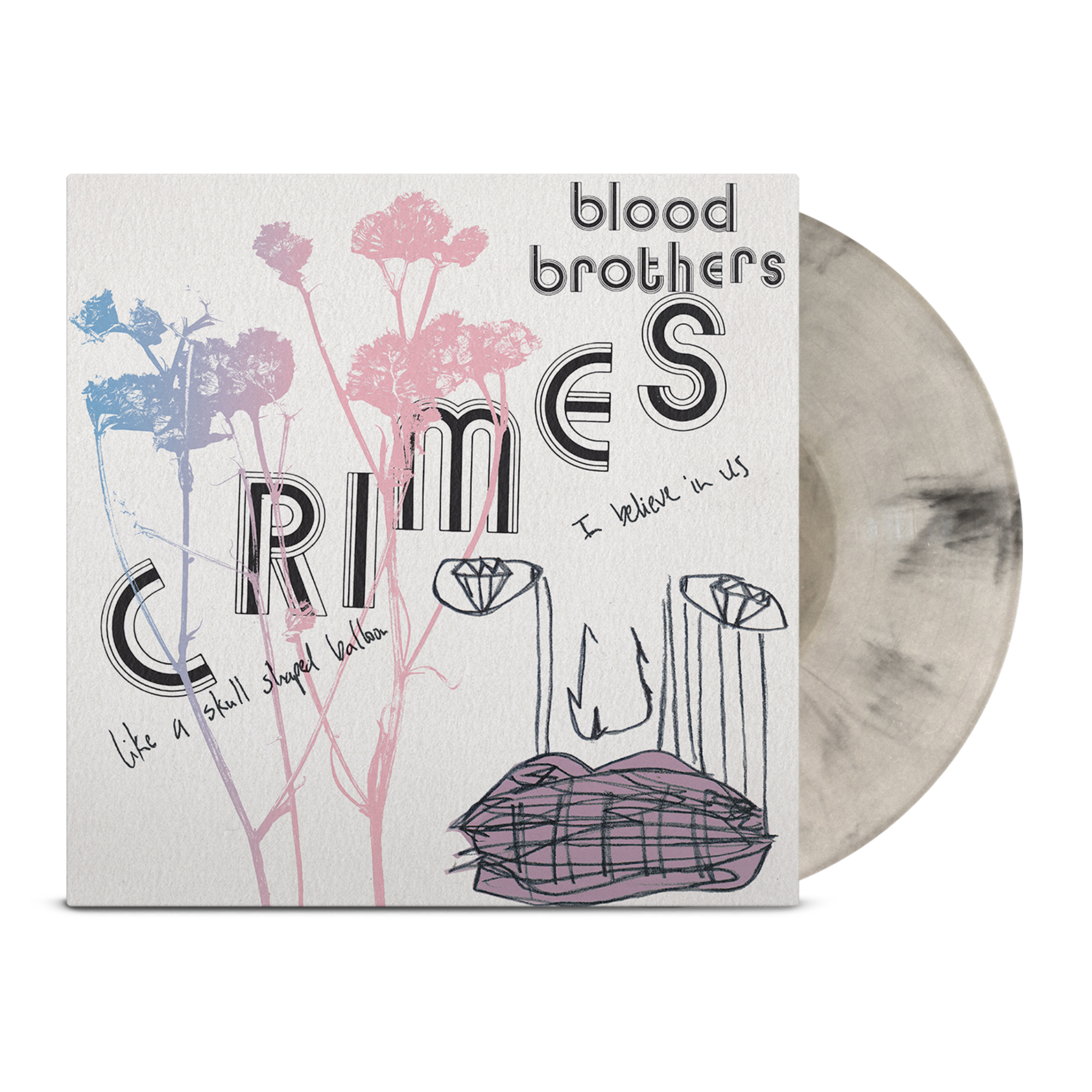 THE BLOOD BROTHERS ‘CRIMES’ LP (Exclusive – Limited to 300, Black & Bone White Marble Vinyl)