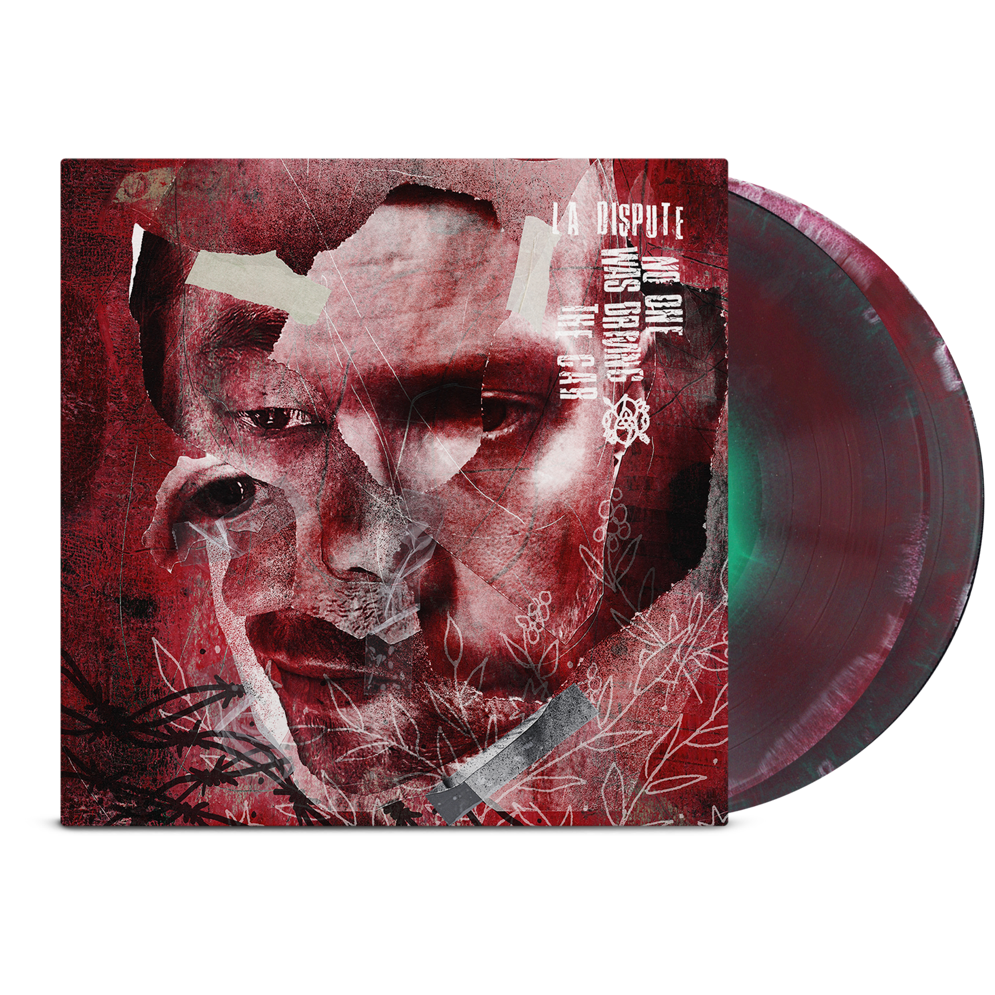 LA DISPUTE ‘NO ONE WAS DRIVING THE CAR’ 2LP (Limited Edition – Only 300 made, Tri-Colored Clear, Red & Green Vinyl)