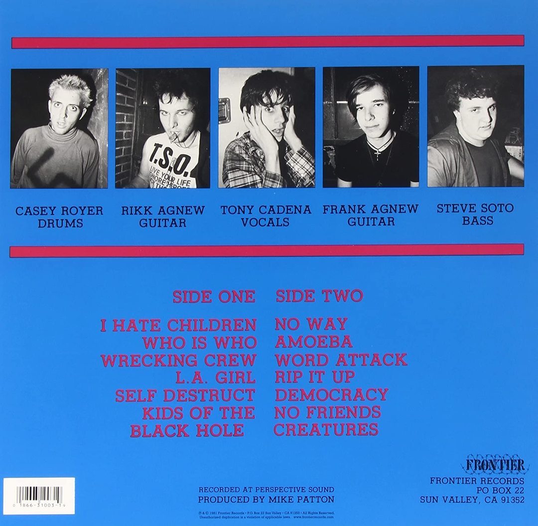 ADOLESCENTS 'ADOLESCENTS' LP