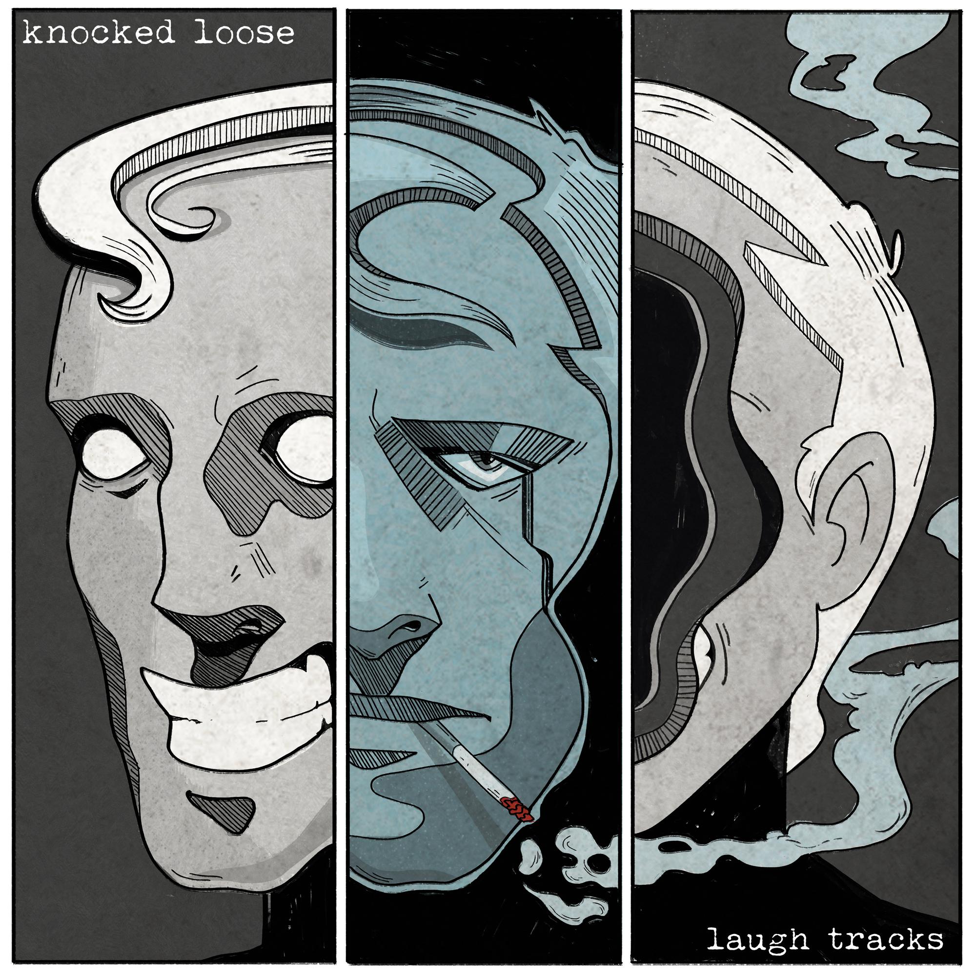 KNOCKED LOOSE 'LAUGH TRACKS' LP (Bone w/Rainbow Splatter Vinyl)