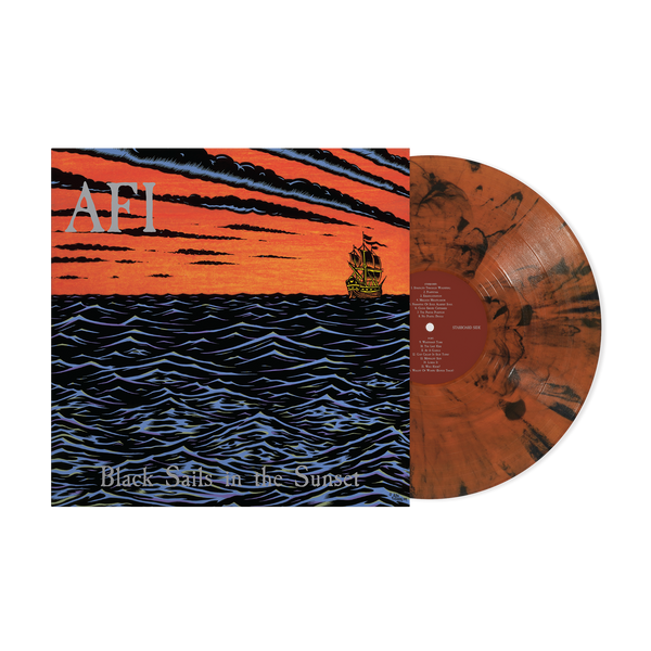 AFI ‘BLACK SAILS IN THE SUNSET’ (25TH ANNIVERSARY) LP (Limited Edition – Only 500 Made, Oriole Vinyl)