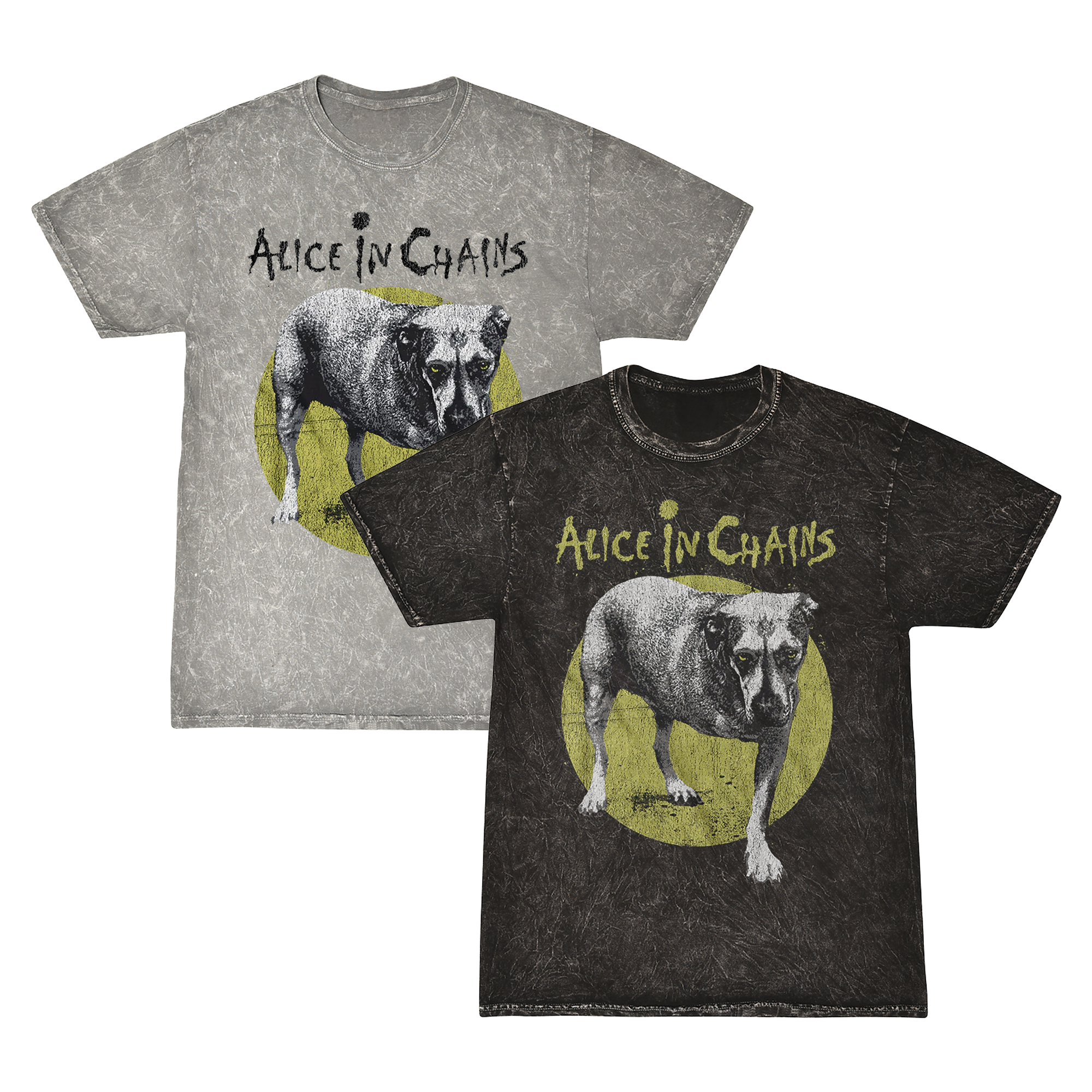 アリス イン チェインズ Tシャツ Alice In Chains 犬 3本足 ALICE IN CHAINS “THREE-LEGGED DOG” MINERAL WASH T-SHIRT