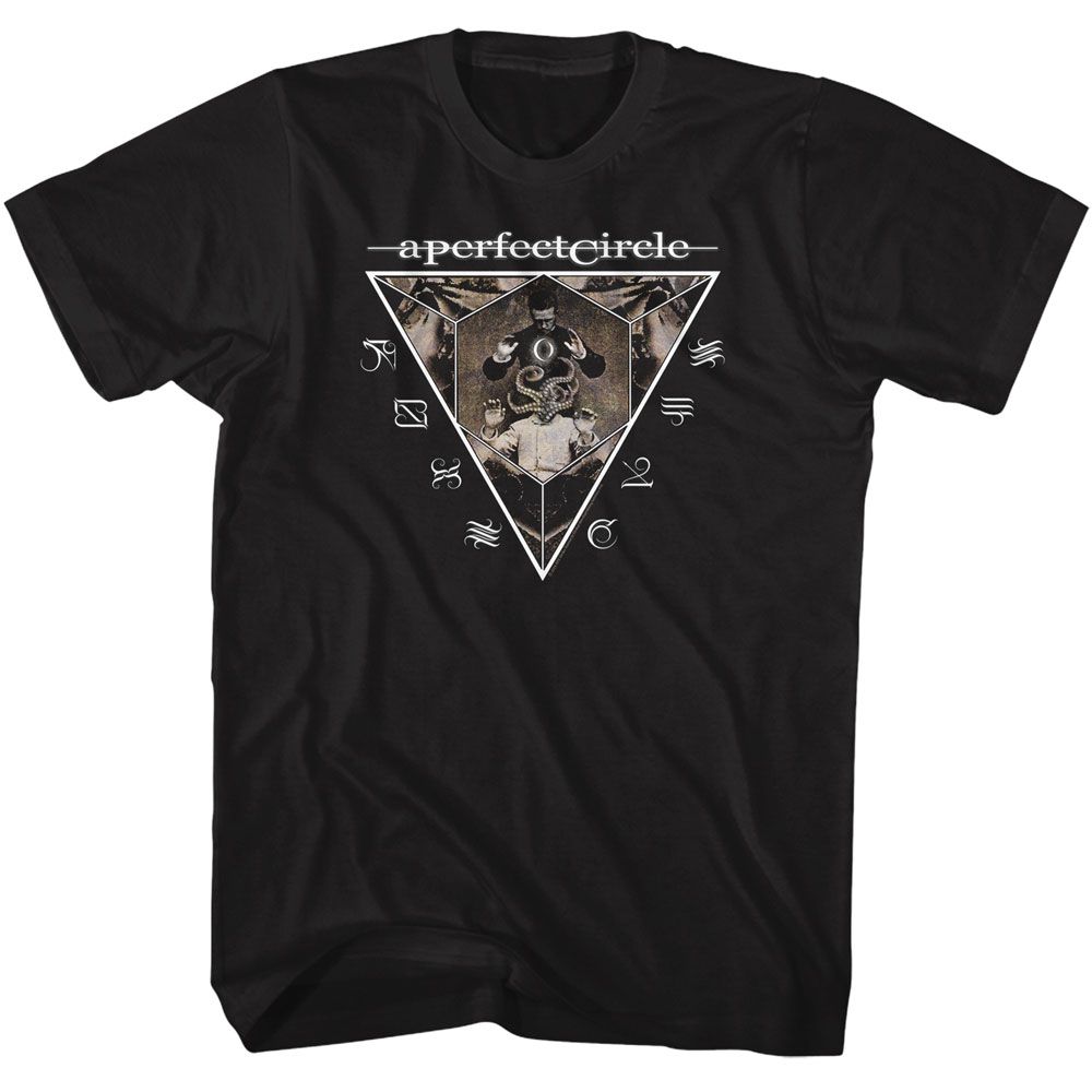 A PERFECT CIRCLE 'APC ARCANE TRIANGLE' T-SHIRT