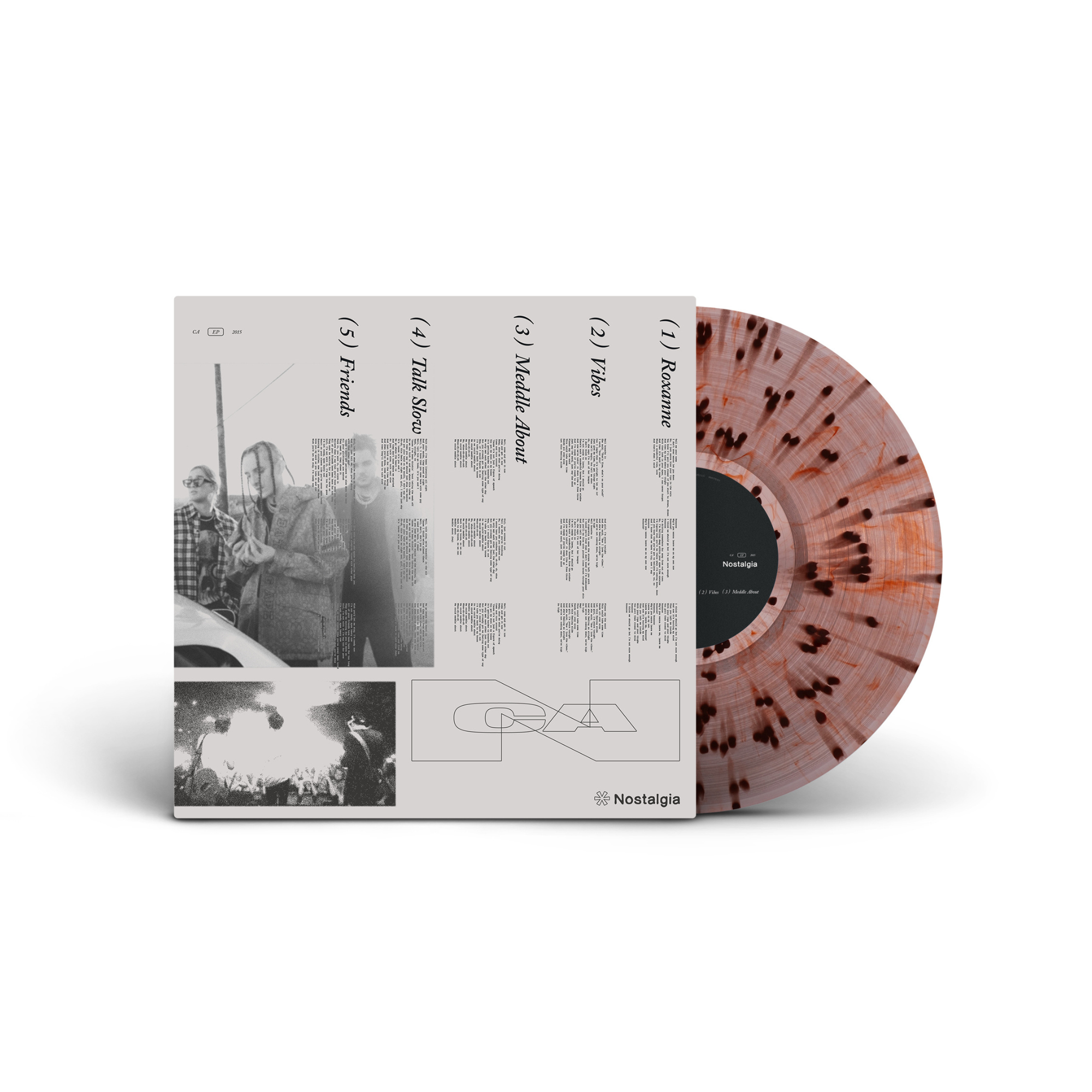 CHASE ATLANTIC ‘NOSTALGIA' 12" EP (Translucent Orange/Brown Splatter Vinyl)