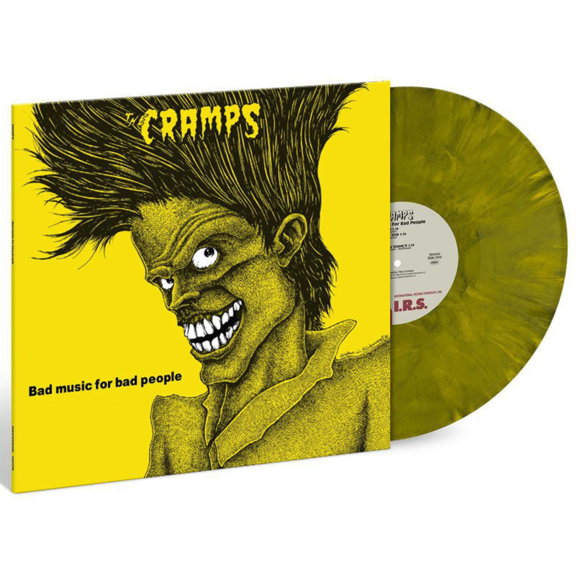 THE CRAMPS 'BAD MUSIC FOR BAD PEOPLE' LP (Goo Goo Muck Green Vinyl)