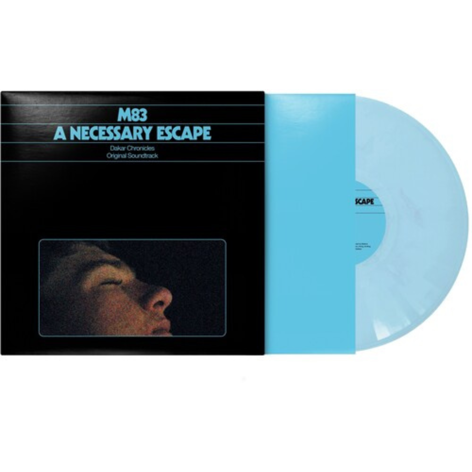 M83 'A NECESSARY ESCAPE - DAKAR CHRONICLES (ORIGINAL SOUNDTRACK)' LP (Transparent Marbled Turquoise Vinyl)