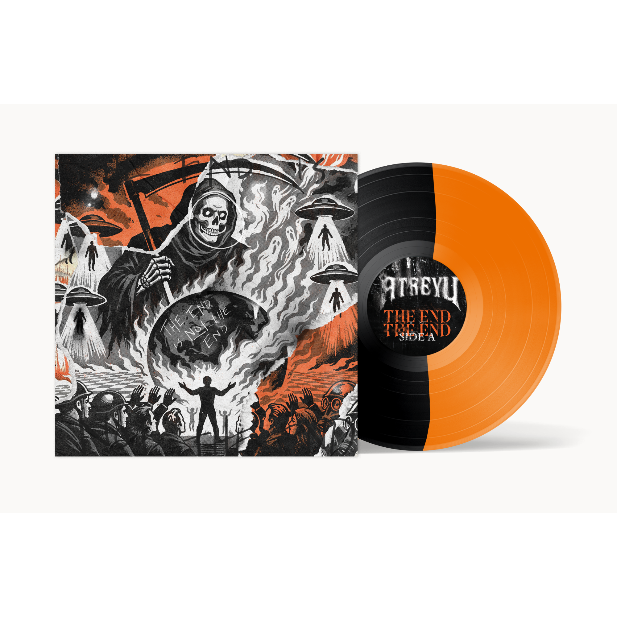 ATREYU ‘THE END IS NOT THE END’ LP (US Exclusive – Limited to 500, Half Black/Half Orange Vinyl)