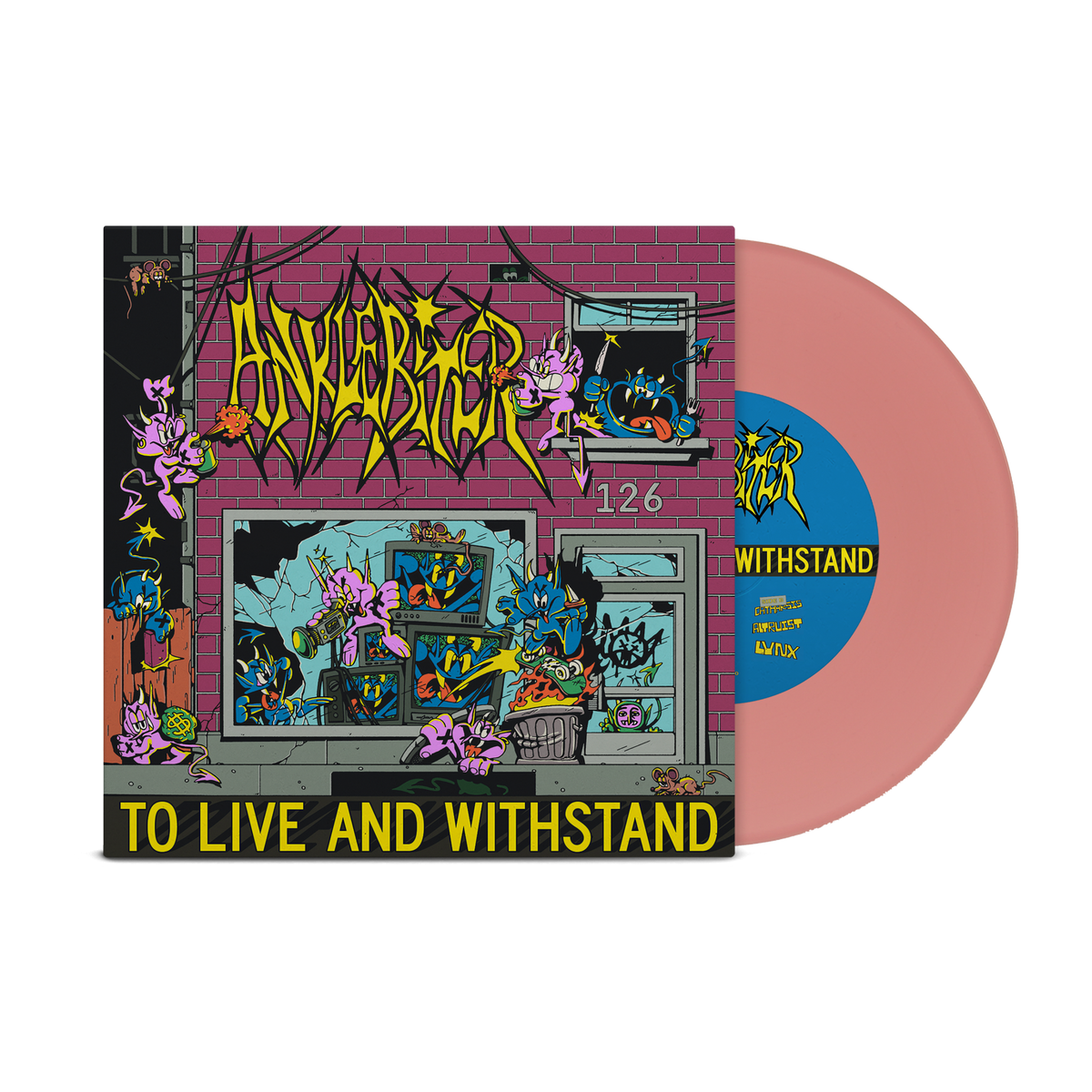 ANKLEBITER 'TO LIVE AND WITHSTAND' 7" EP (Limited Edition ' Only 100 made, Pink Vinyl)