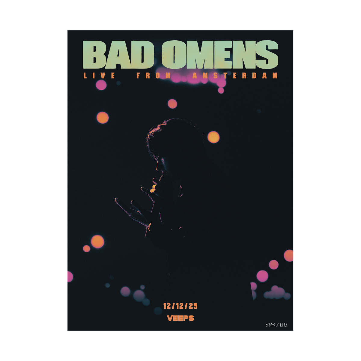 BAD OMENS 'LIVE FROM AMSTERDAM' POSTER