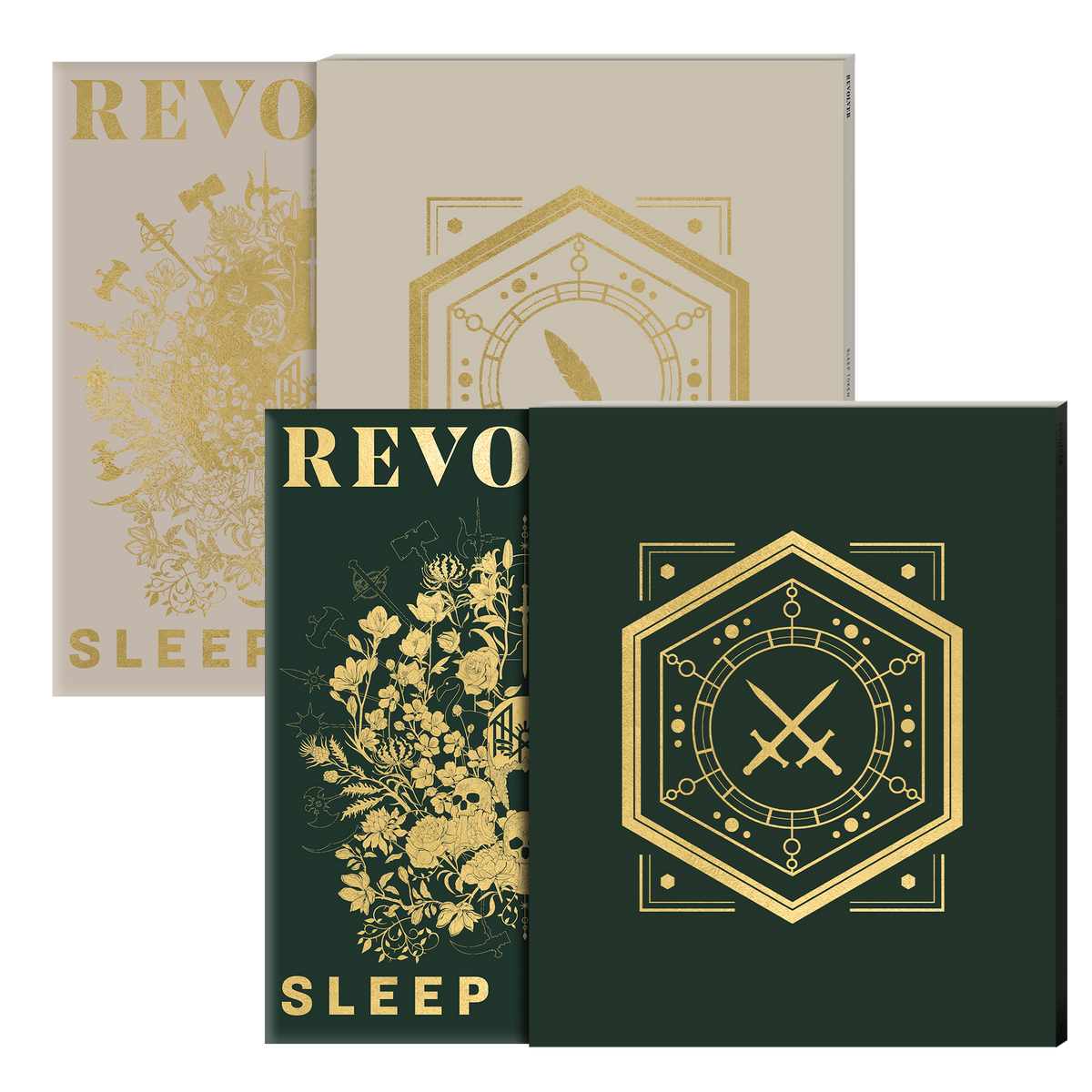 SLEEP TOKEN x REVOLVER ' "HOUSE VERIDIAN" & "FEATHERED HOST" SUMMER 2025 ISSUES IN NUMBER MATCHED SLIPCASES